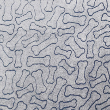 MANTA HUESOS AZUL 100X70CM 1UD